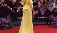 SILVIA ABRIL LUCIENDO EN FESTIVAL CINE MALAGA VESTIDO DE BEATRIZ PEÑALVER